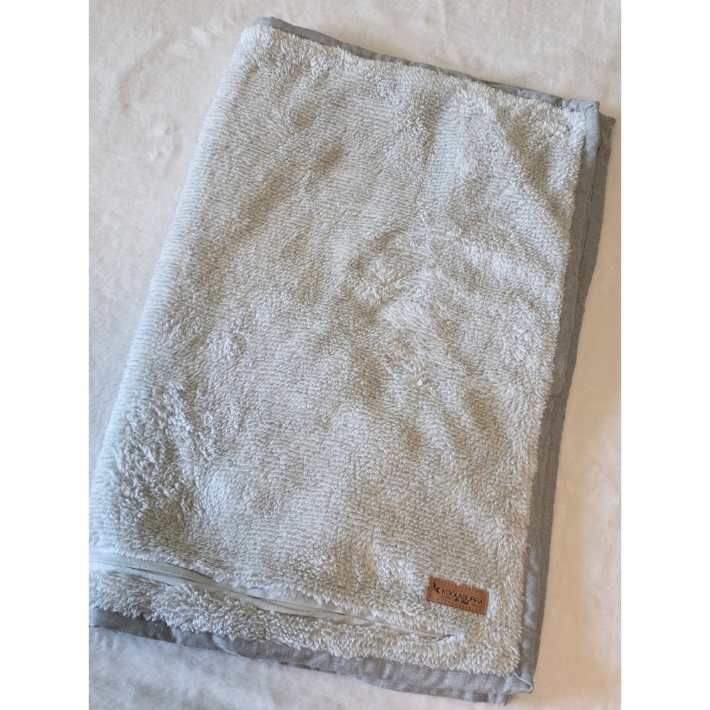 Koolaburra by UGG Grey Faux Fur Quilted Reversible Pillow Sham Zipper Closure
